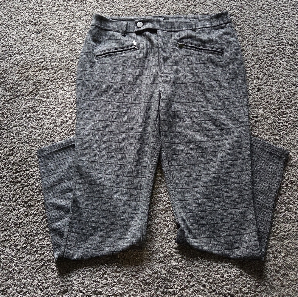 Simply Vera Vera Wang Women's Gray Plaid Leggings